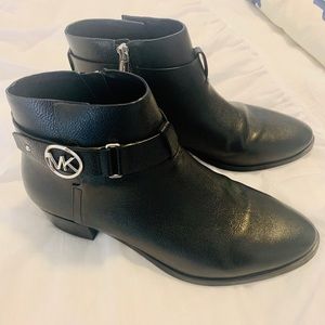 MICHAEL Michael Kors Black Leather Booties